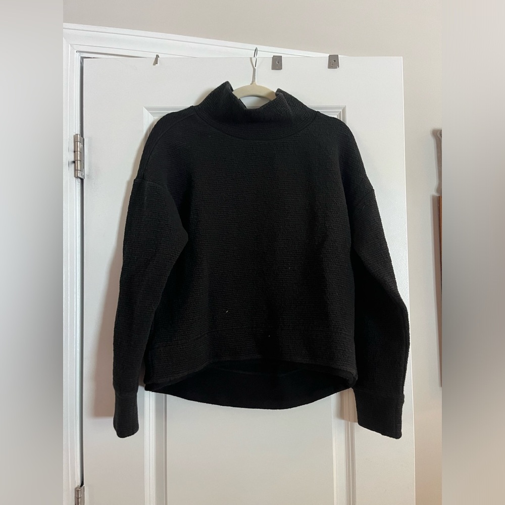 Black winter sweater